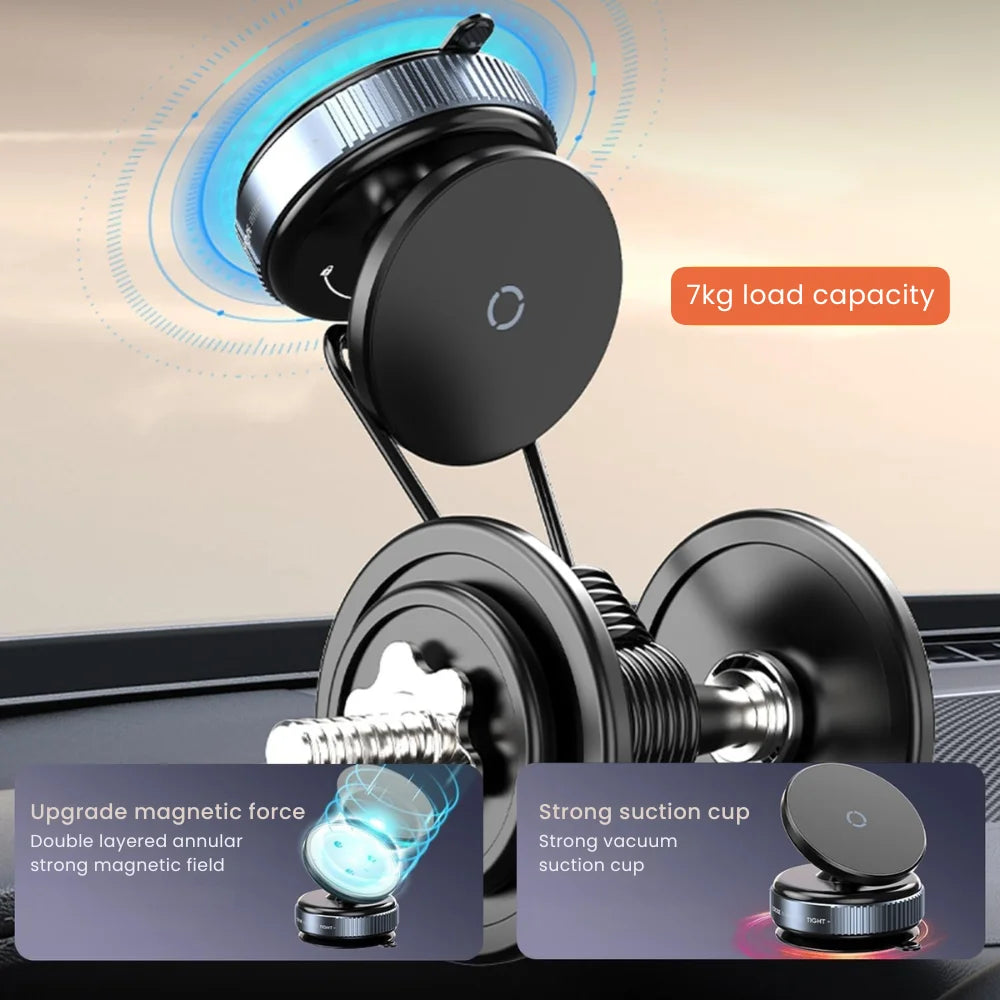 360° Rotatable Vacuum Suction Magnetic Phone Holder