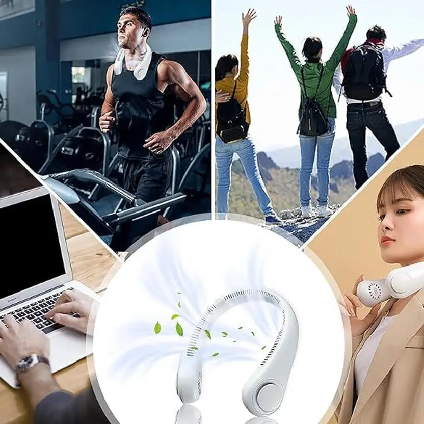 USB Rechargeable Stylish Portable Neck Fan