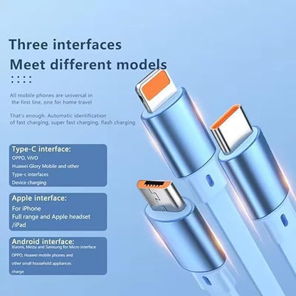 Astronaut 3-in-1 Retractable 100W Fast Charging Cable