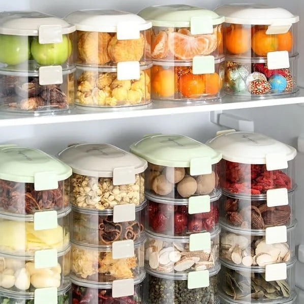 4 layer Airtight Containers Fridge & Kitchen Storage Box with Lids