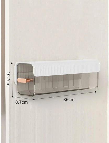 Wall Hanging Transparent Socks Organizer (Pack Of 3)