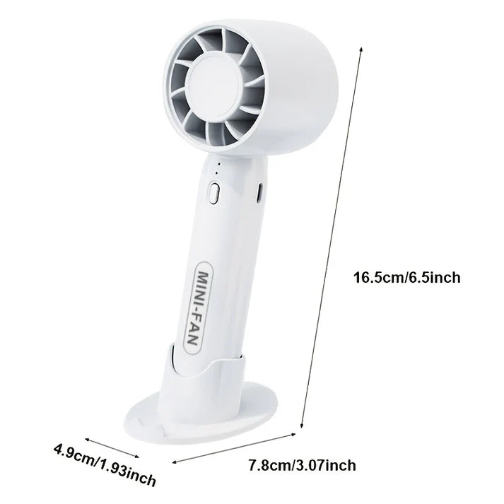 Portable Mini USB Rechargeable 3-speed Handheld Fan