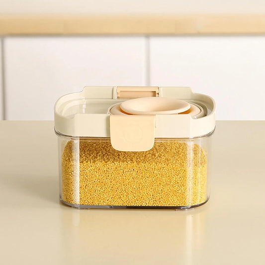 Airtight Food Storage Container with Silicone Telescopic Opening