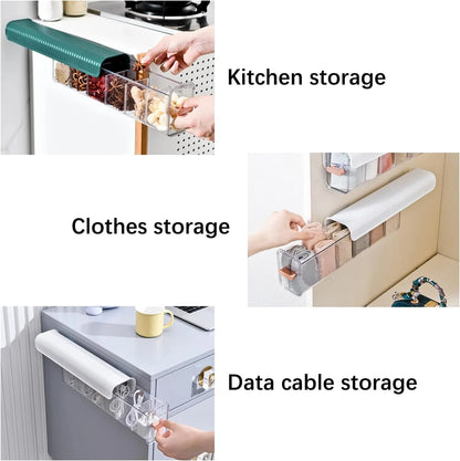 Wall Hanging Transparent Socks Organizer (Pack Of 3)