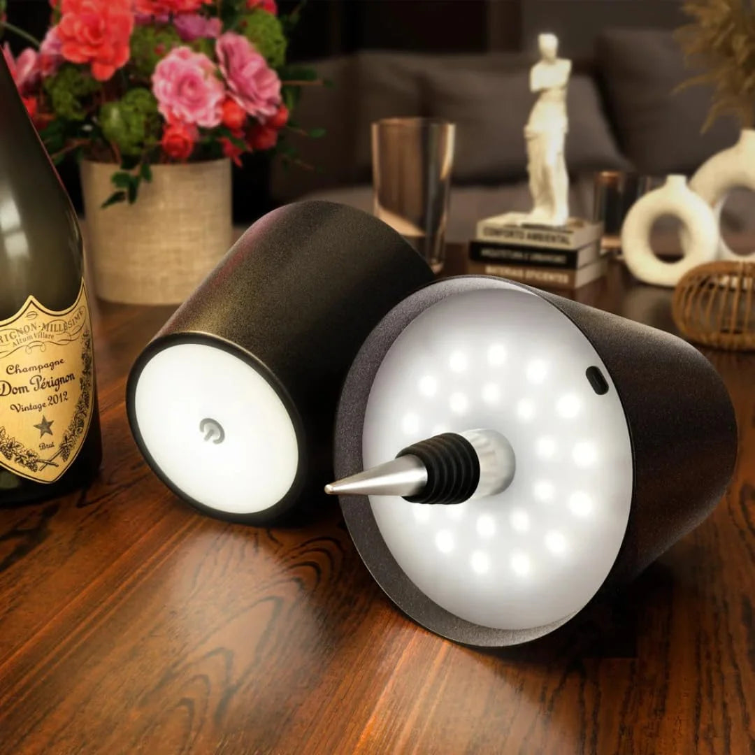 Wireless Rechargeable Bottle Lamp with Touch Control