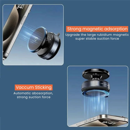 360° Rotatable Vacuum Suction Magnetic Phone Holder