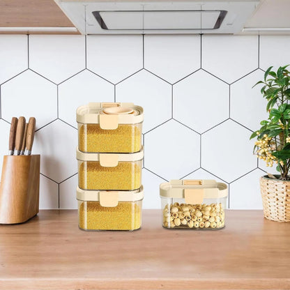 Airtight Food Storage Container with Silicone Telescopic Opening