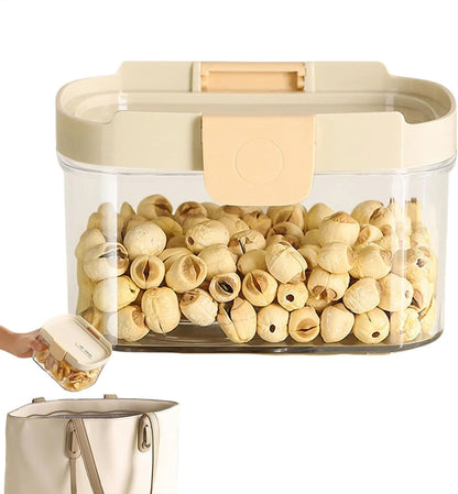 Airtight Food Storage Container with Silicone Telescopic Opening