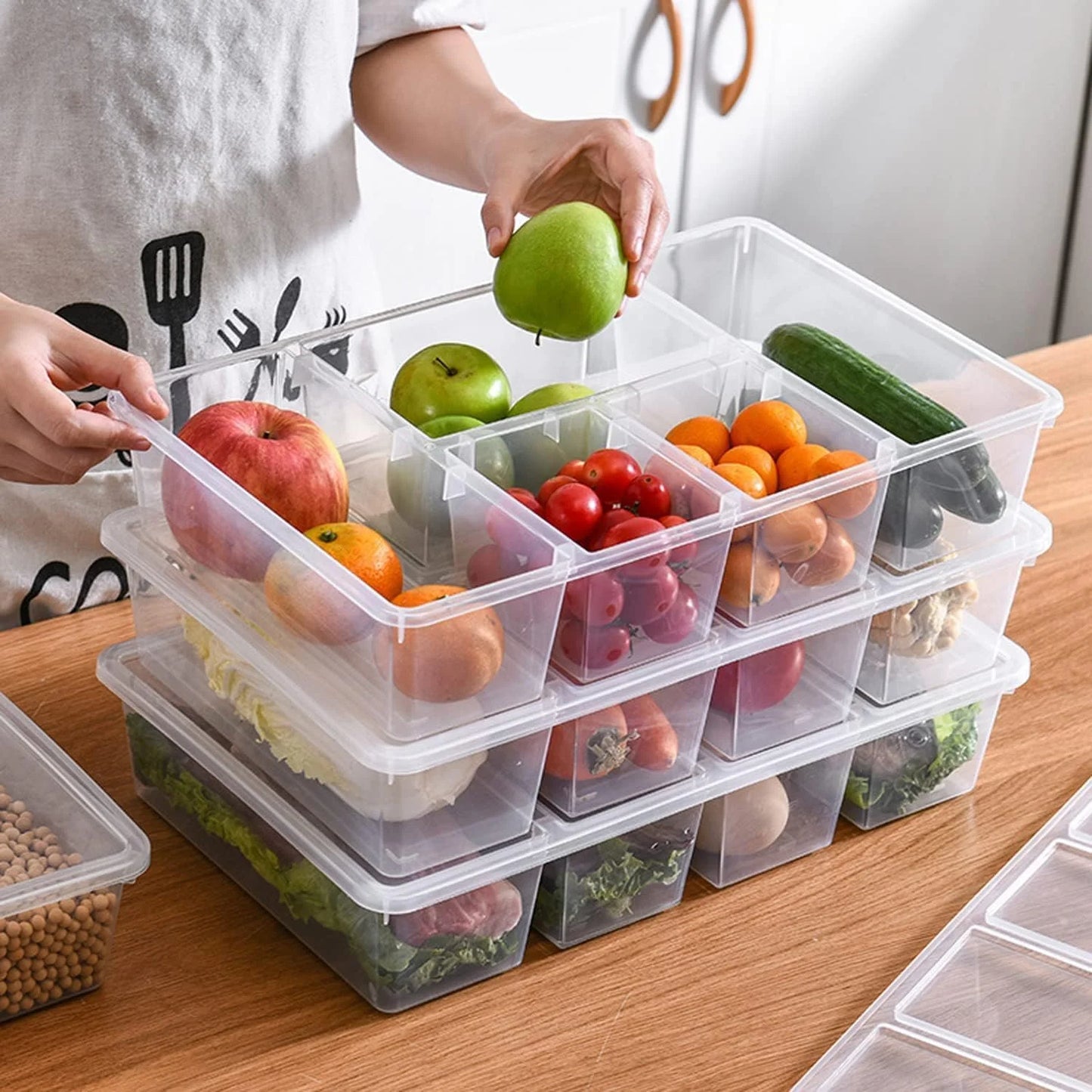 5 Compartment Multipurpose Fridge Storage Box