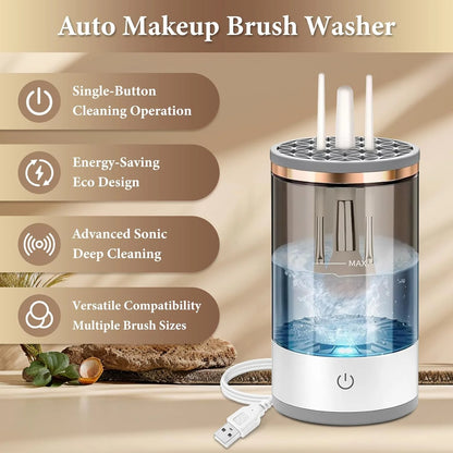 Electric Makeup Brush Cleaner With Dual Cleaning Modes