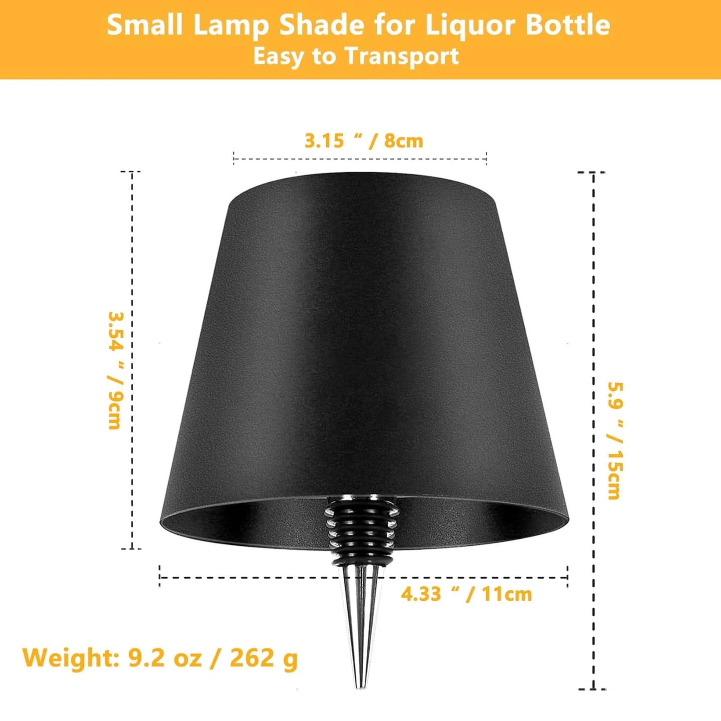 Wireless Rechargeable Bottle Lamp with Touch Control