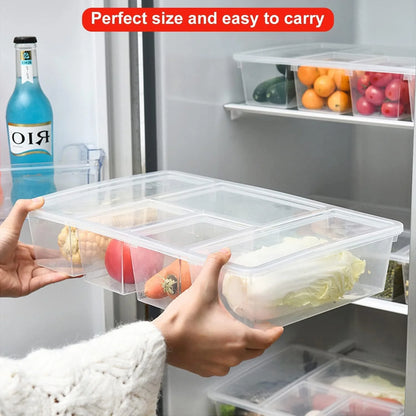 5 Compartment Multipurpose Fridge Storage Box