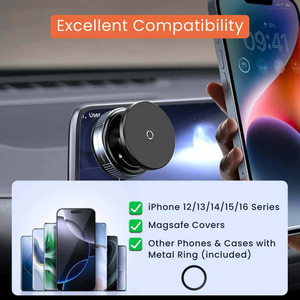 360° Rotatable Vacuum Suction Magnetic Phone Holder