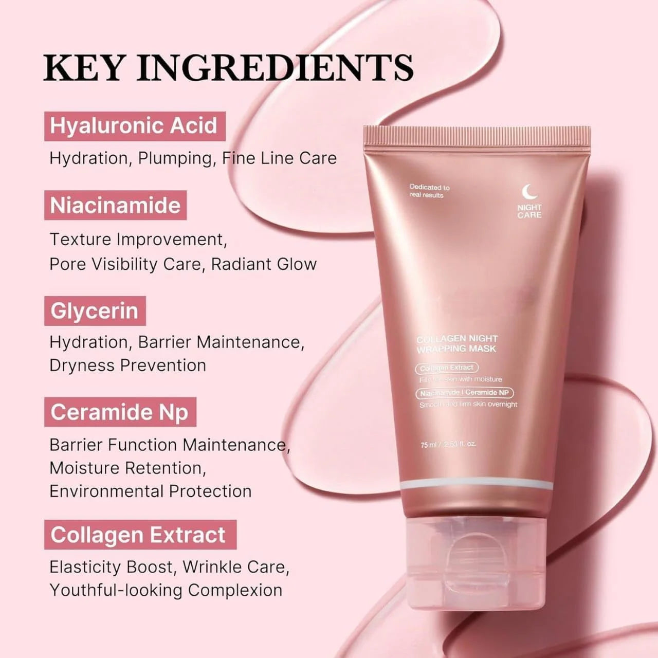 Korean Collagen Night Wrapping Peel Off Mask