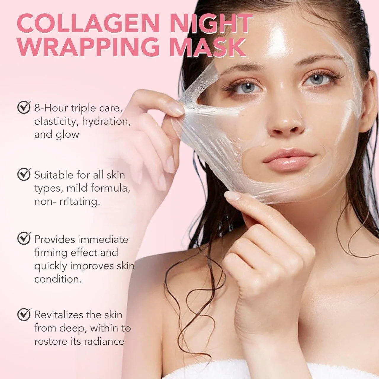 Korean Collagen Night Wrapping Peel Off Mask