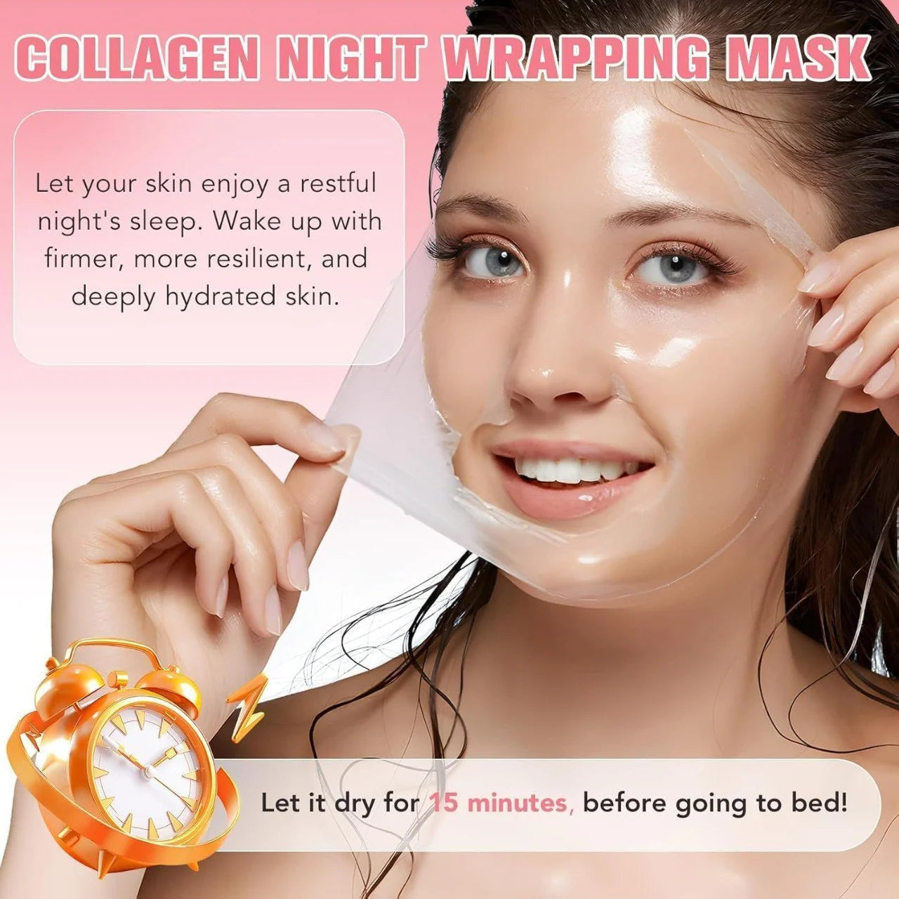 Korean Collagen Night Wrapping Peel Off Mask
