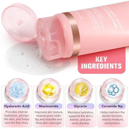 Korean Collagen Night Wrapping Peel Off Mask