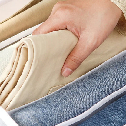 7 Compartment Transparent Clothes Organiser